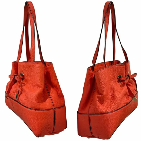 KATE SPADE new Maryanne West Valley Coral Bow Satchel Handbag + Dustbag - Picture 13 of 16